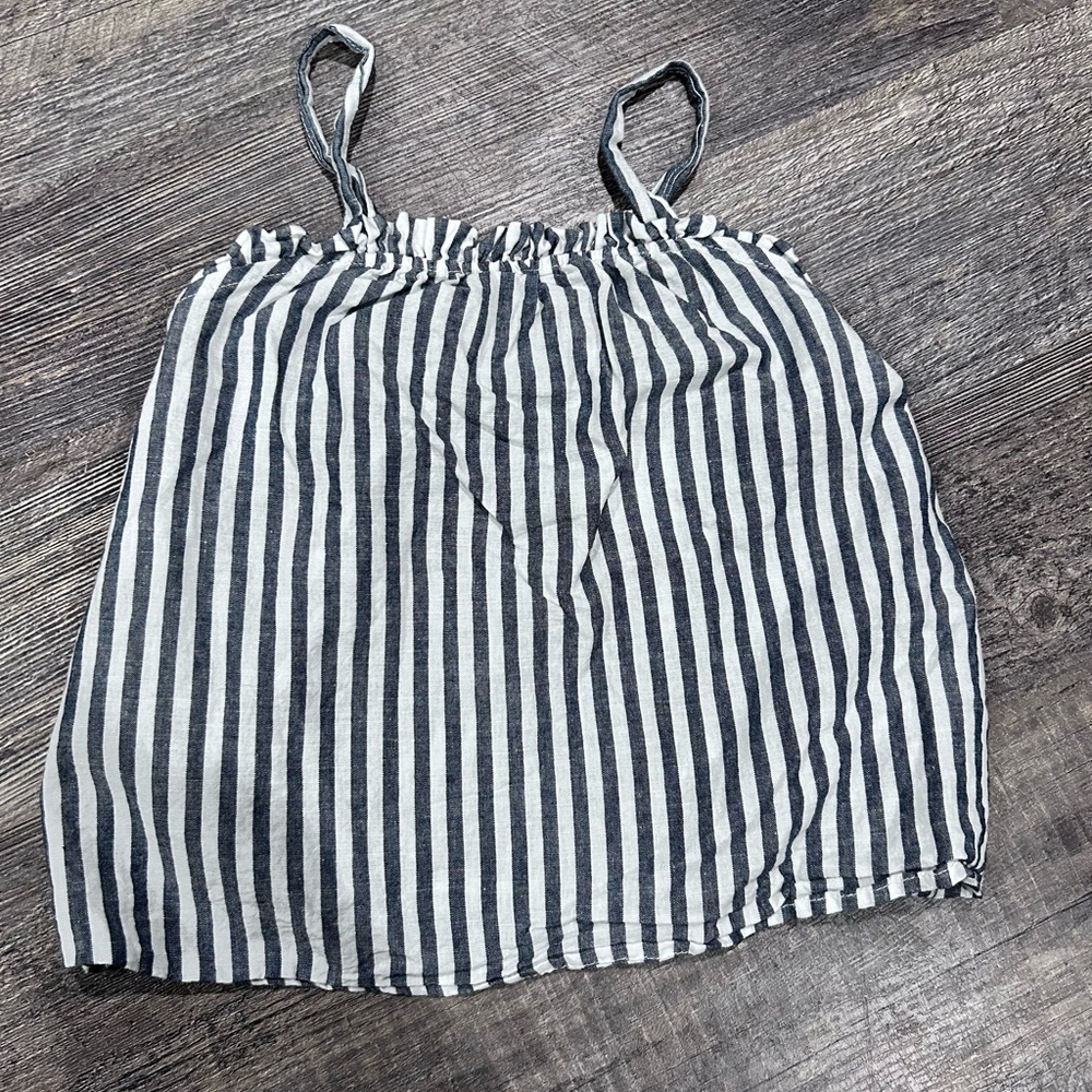 Wonder Nation Striped Camisole in Black and White